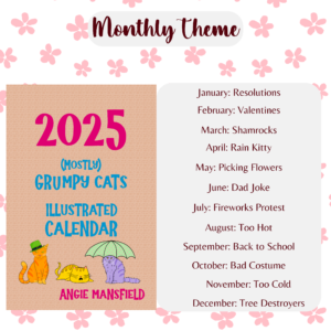 Grumpy Cats Illustrated 2025 Calendar