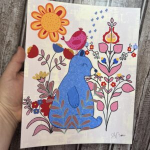Beary Blue | Giclee Art Print