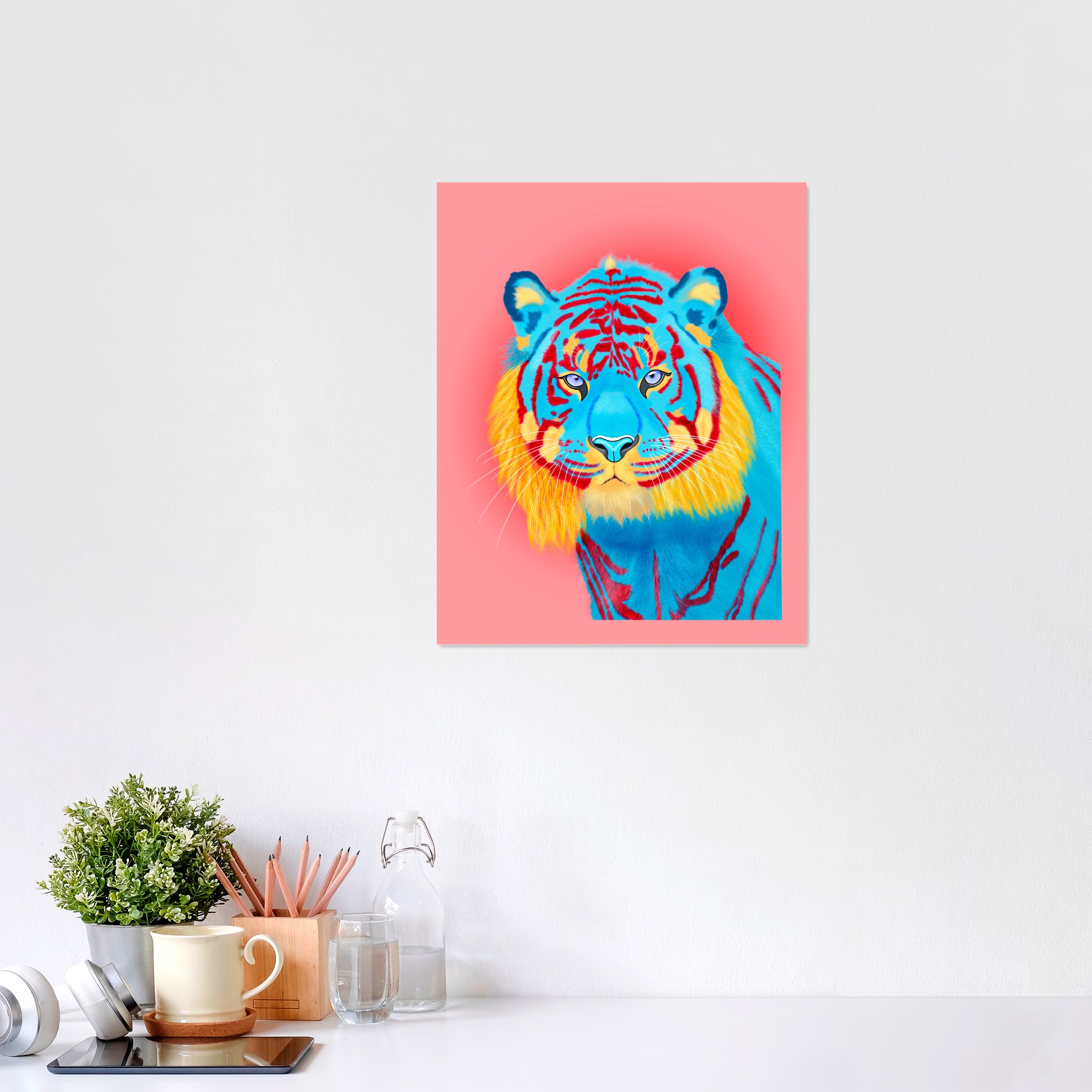 Blue Tiger | Giclee Art Print