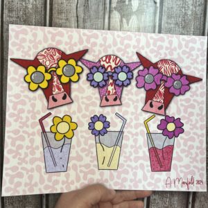 The Cow Days of Summer | Giclee Art Print | 8x10