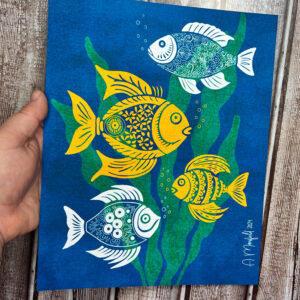 Fish and Tranquility | Giclee Art Print | 8x10