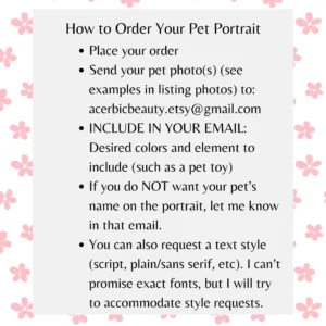 Custom Pet Portrait | 8x10 Print
