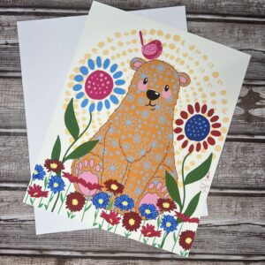 Beary Sunny | Giclee Art Print | 8x10