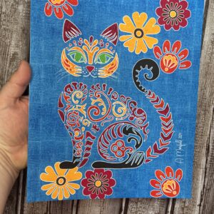 Kitty in the Abstract | Giclee Art Print | 8x10