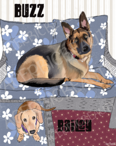 Custom Pet Portrait | 8x10 Print