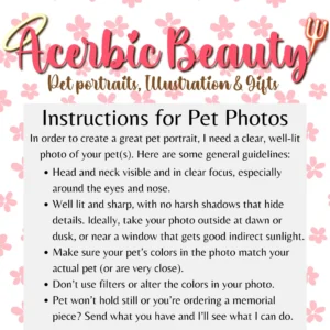 Custom Pet Portrait | 8x10 Print