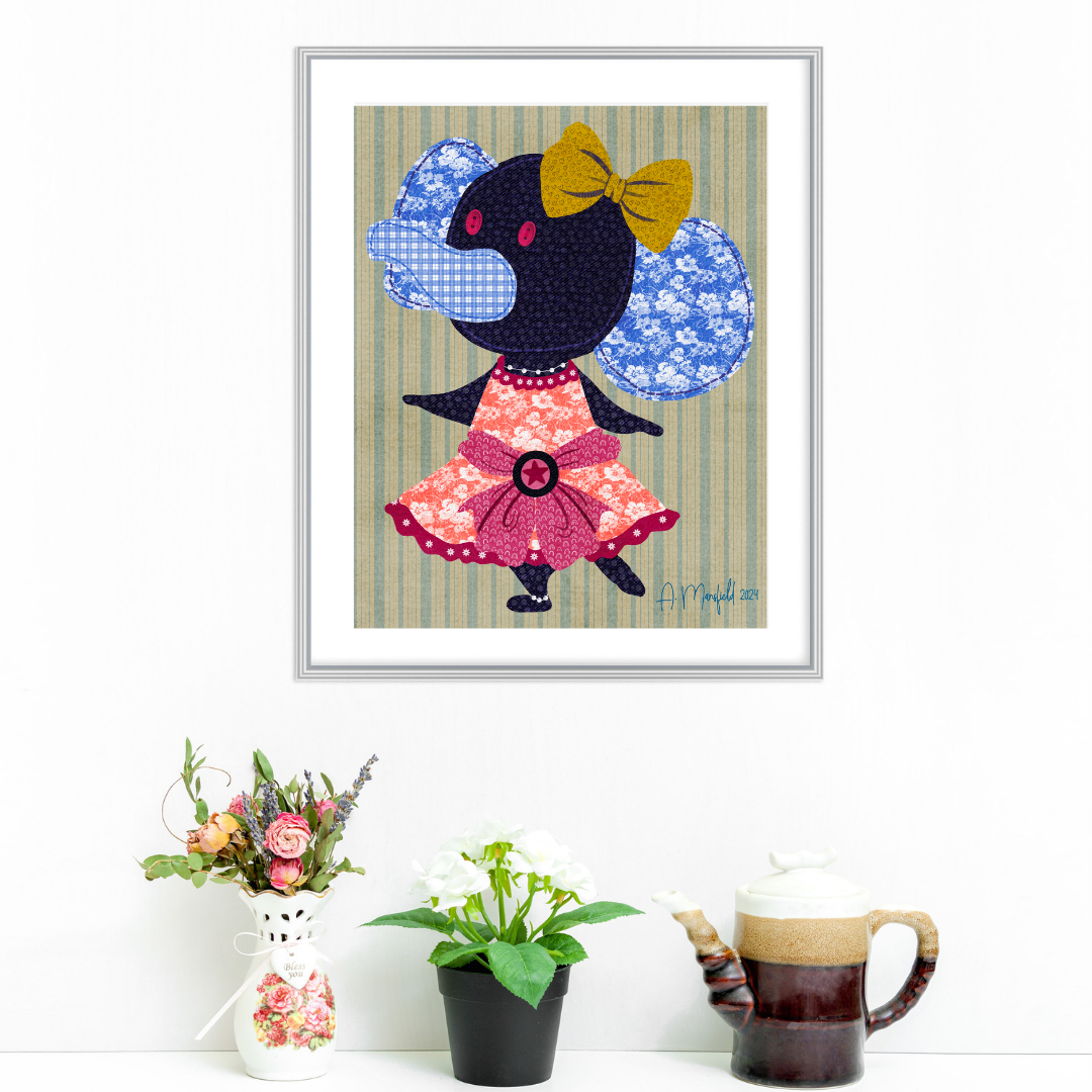 The Dance | Dancing Elephant Giclee Print | 8x10