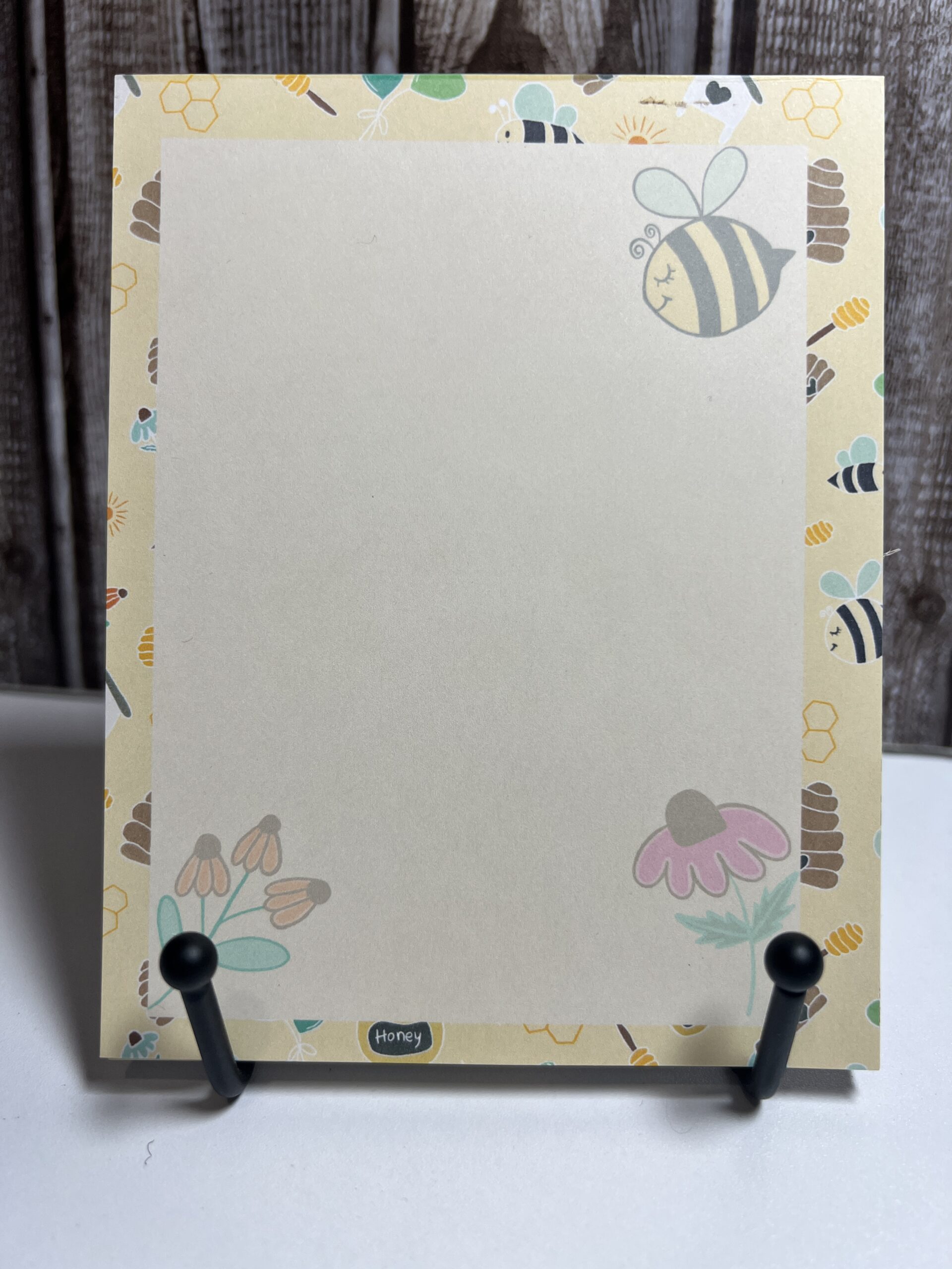 Cute Bee Pattern Notepad