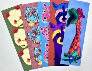 Colorful Animal Art Bookmark - Series 1