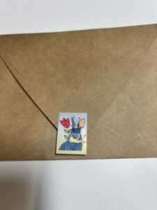 Blue Bunny Note Card