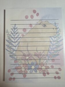 Watercolor Capybara Notepad