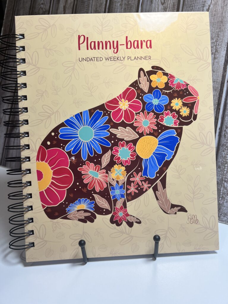 Planny-bara: Undated Weekly Capybara Planner and Journal