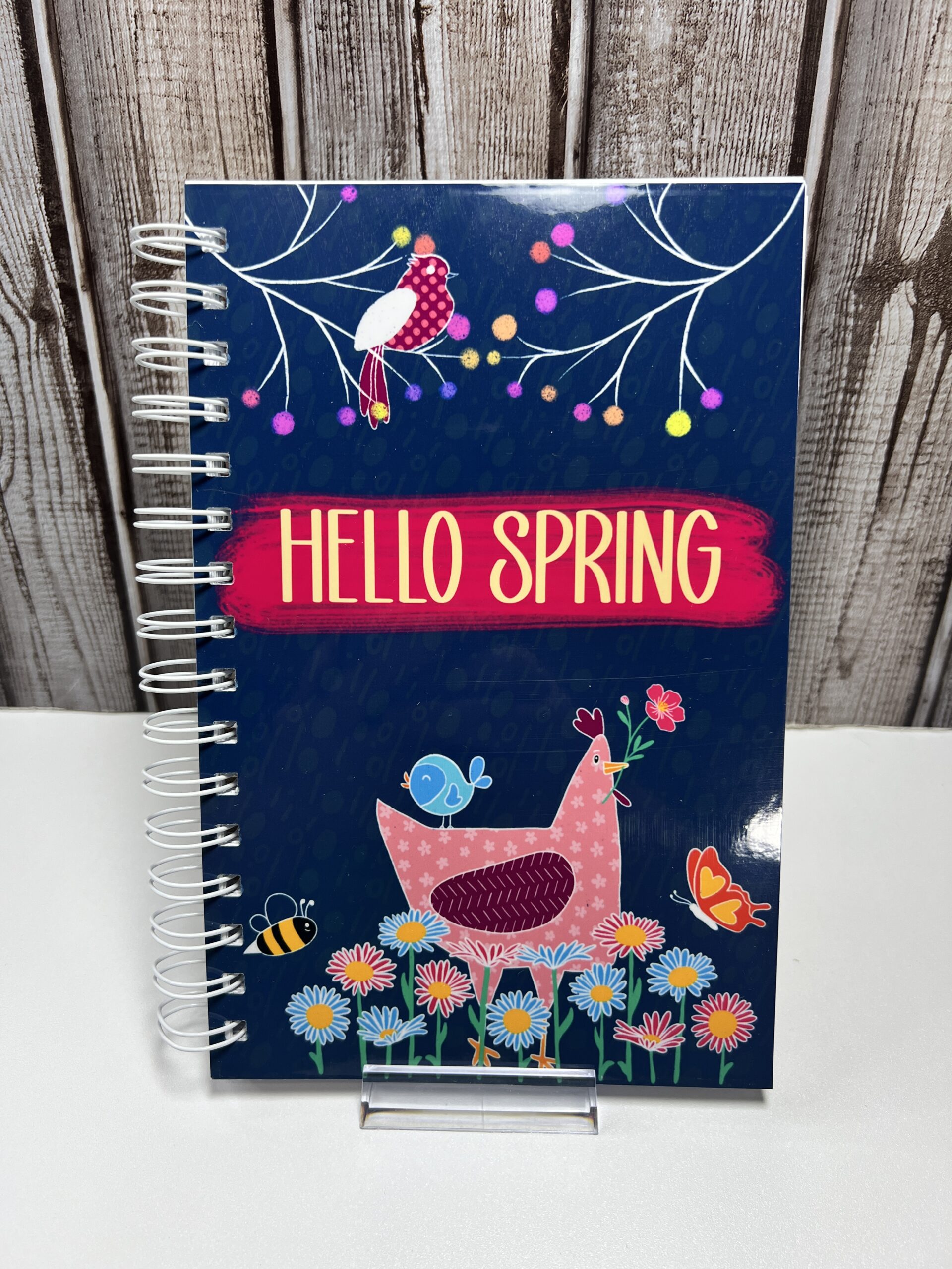 Hello Spring Chicken - Handmade Notebook