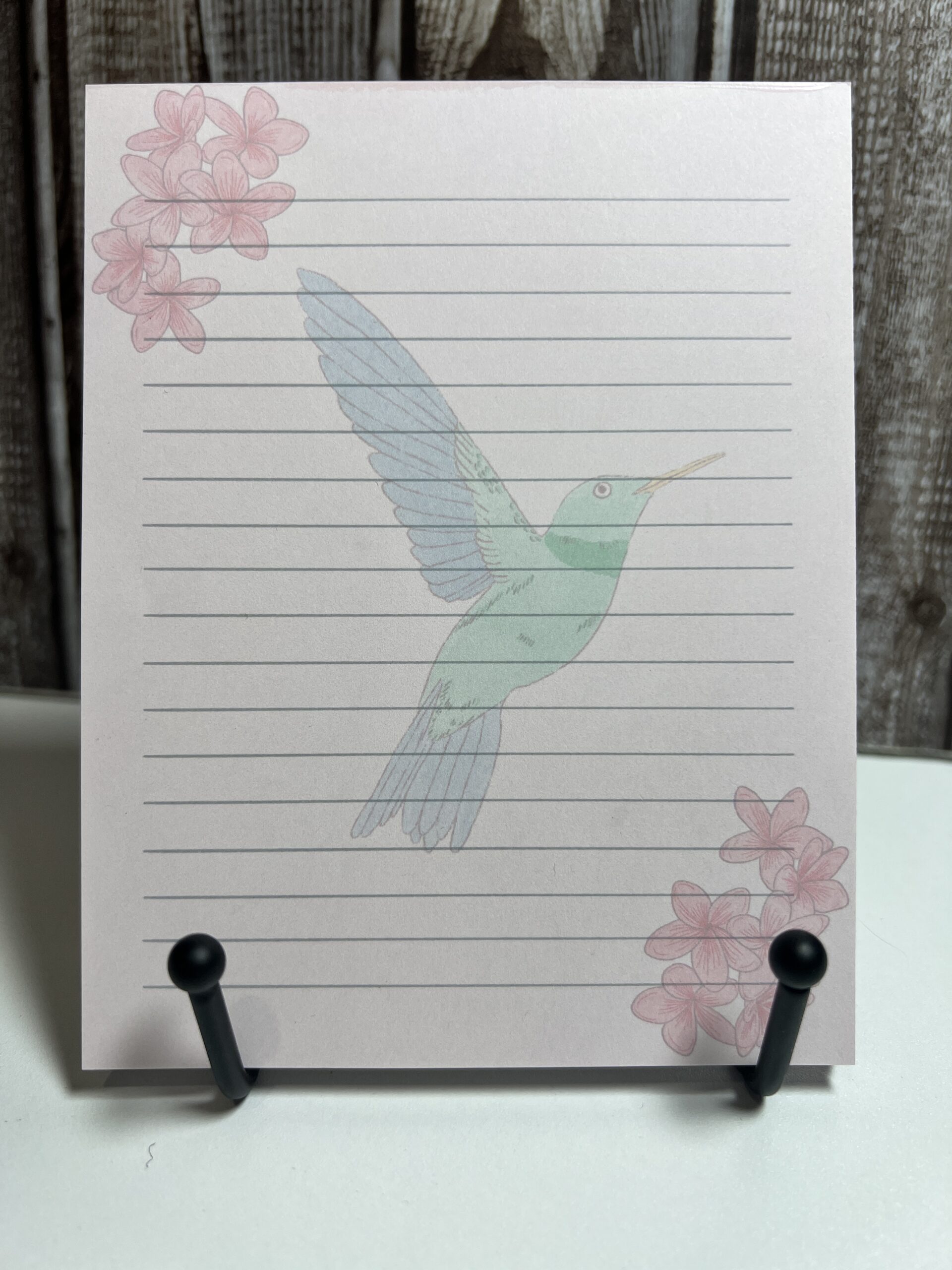 Hummingbird notepad