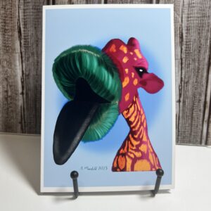 Colorful Animal Art Note Cards - Series 1