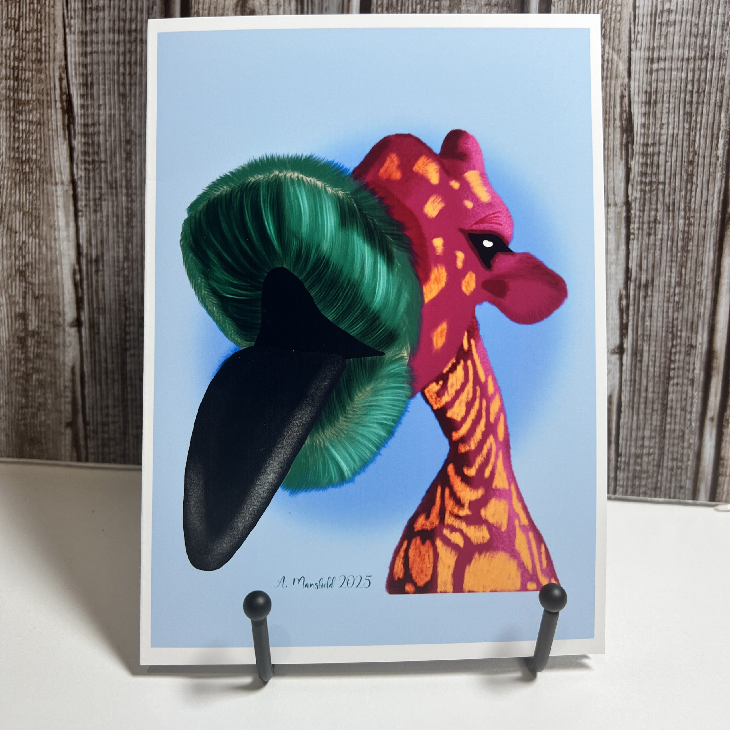Hungry Giraffe Note Card