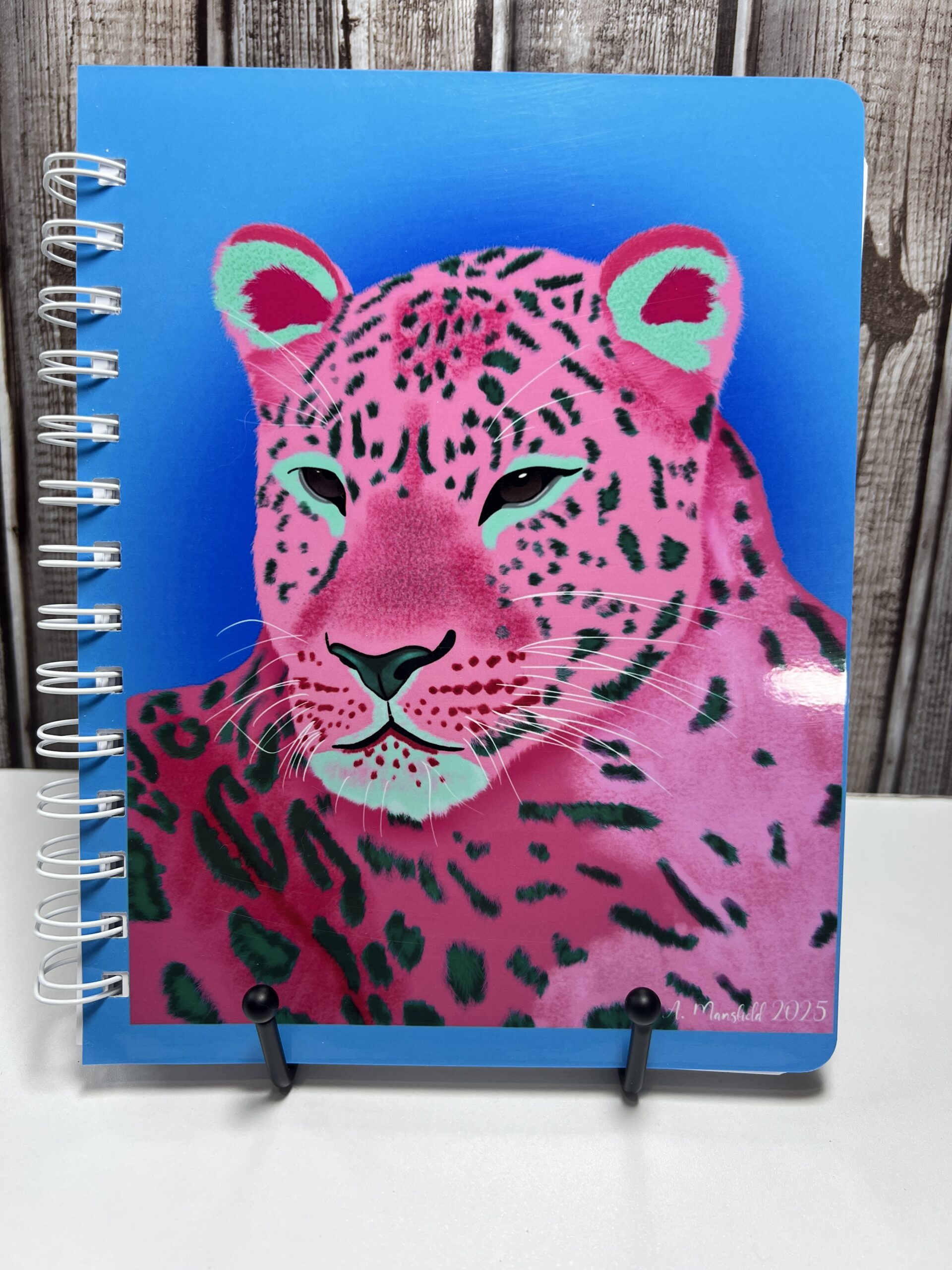 Pink Leopard Handmade Journal