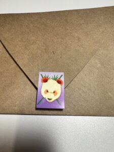 Orange Panda Note Card