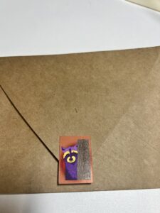 Peeking Raccoon Note Card