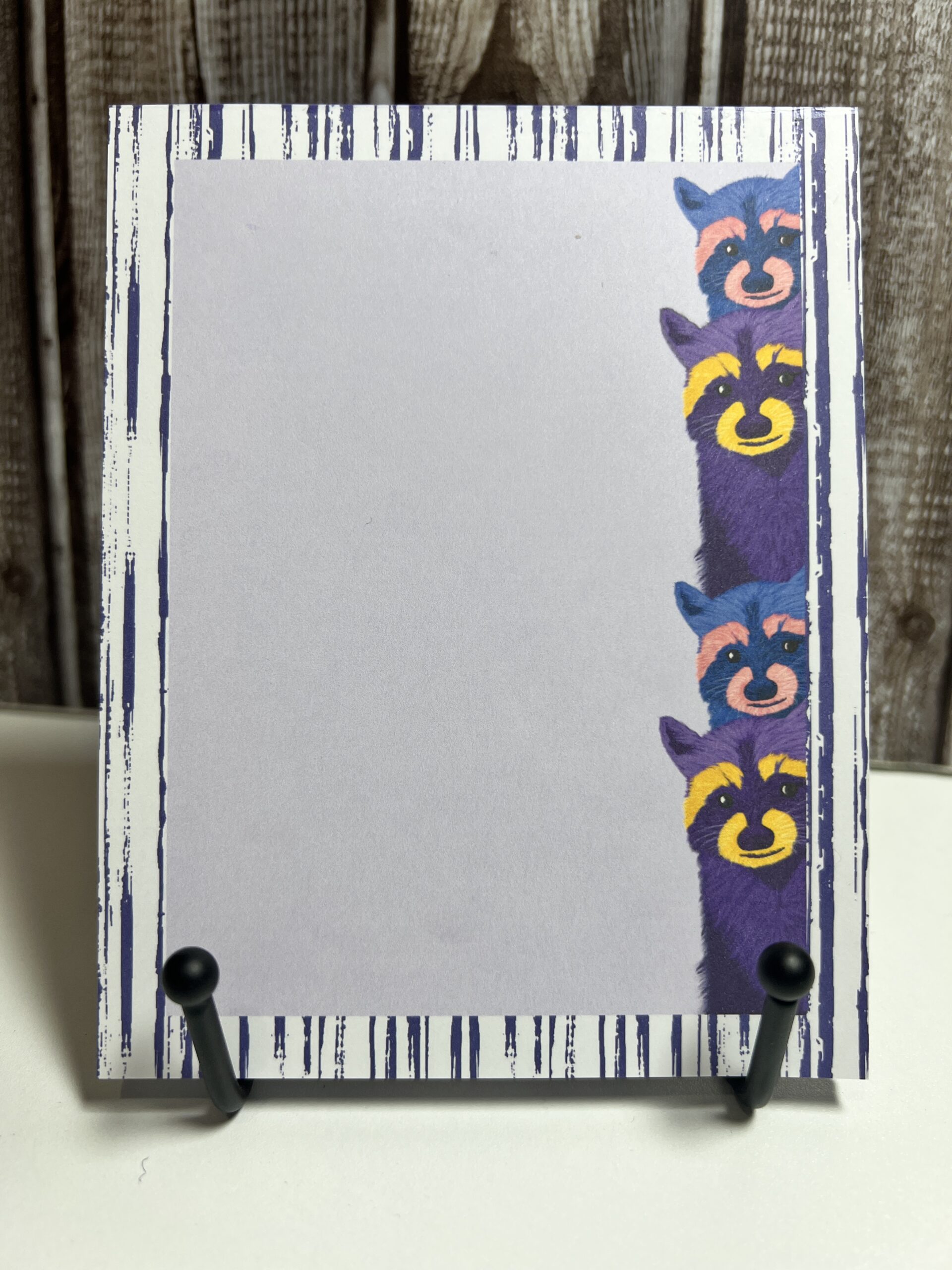 Peeking Raccoons Notepad
